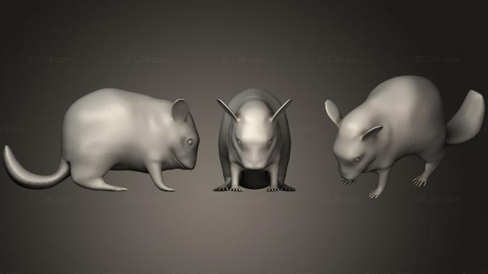 Animal figurines (Chinchilla, STKJ_0824) 3D models for cnc